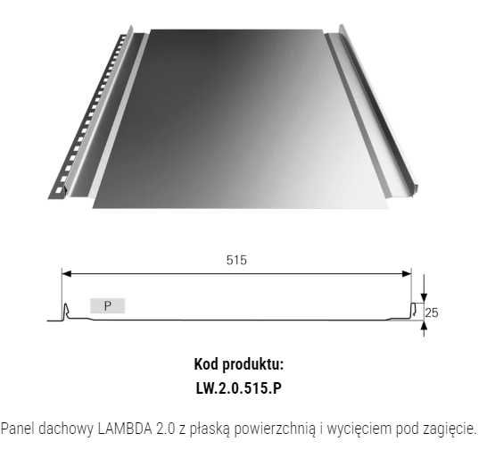 Panel dachowy blacha na rąbek nowoczesny dach 0,5 7016 POŁYSK MAT