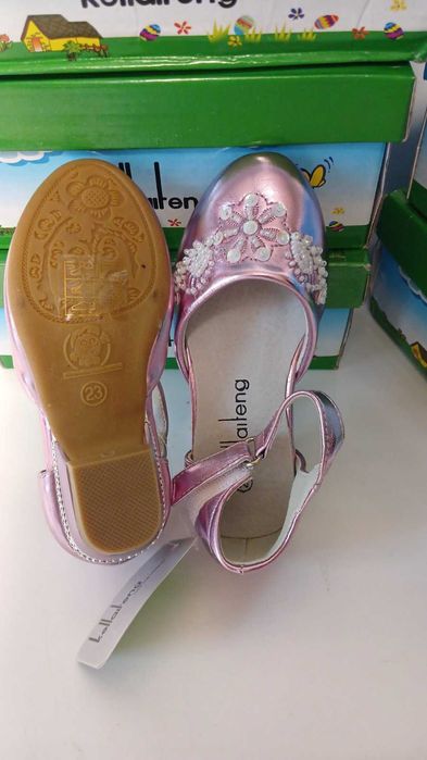 Стильные  нарядные туфли для девочек Kellalteng 6 цветов размеры новые