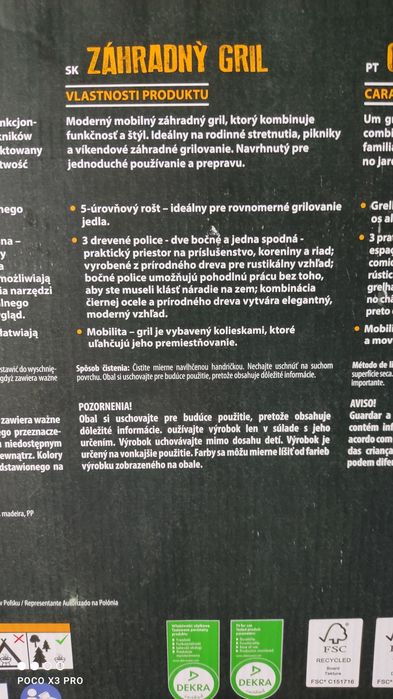Nowy fabrycznie zapakowany super mobilny jakość grill