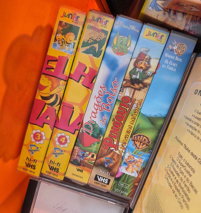 Pack vhs / livros /cd