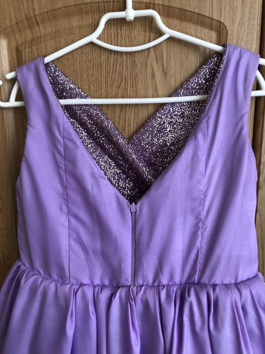 Підліткова нарядна сукня для дівчинки. Фіолетово- бузкова, 140 - 152