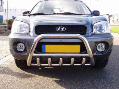 Кенгурятник Hyundai Santa-Fe 2006-2012 бокові передній захист пороги