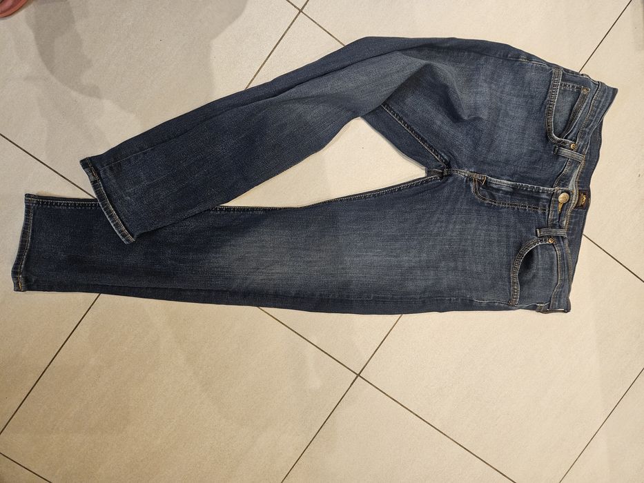 Lee W32 L30 jeansy z elastyna wąskie pas 40 40,5x2 dl 93cm