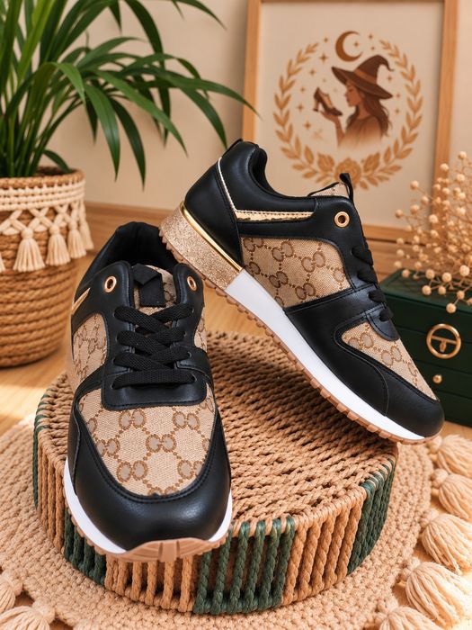 Sneakersy brokatowa podeszwa 40