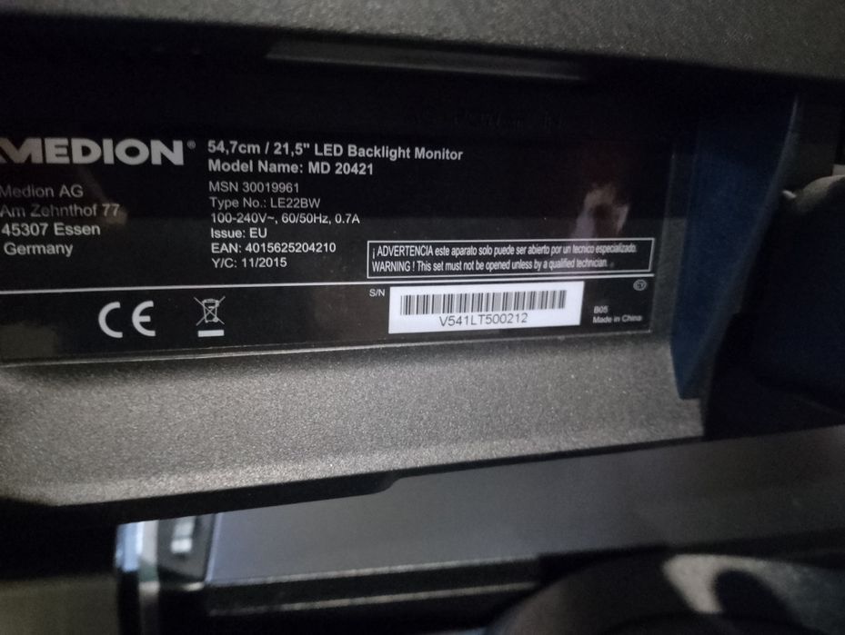 Monitor PC 22" Medion498249346749583362