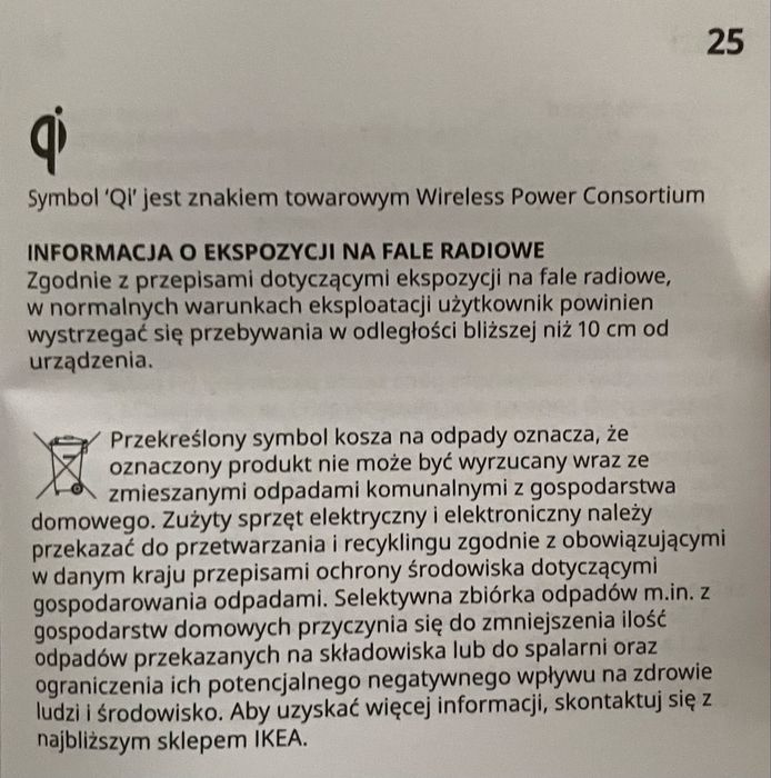 Ładowarka Indukcyjna Livboj Ikea