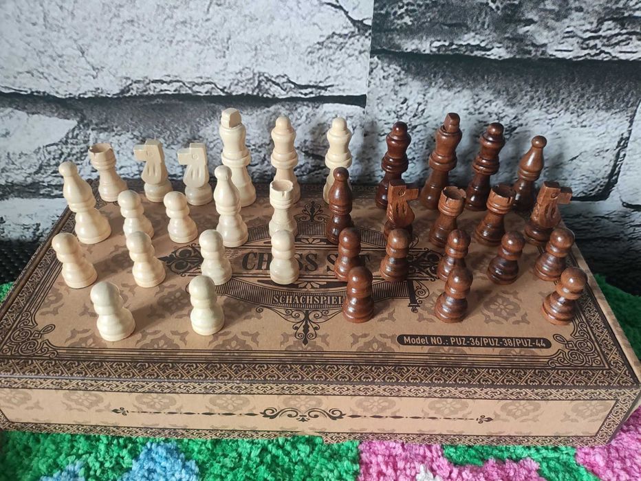 Szachy magnetyczne szachownica gra drewniane