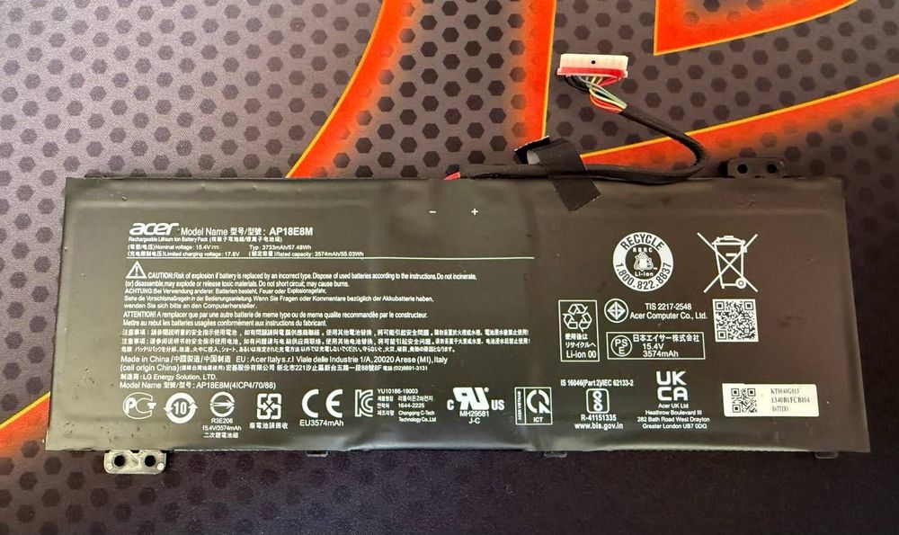 Батарея для ноутбука Acer AP18E8M (Оригінал)