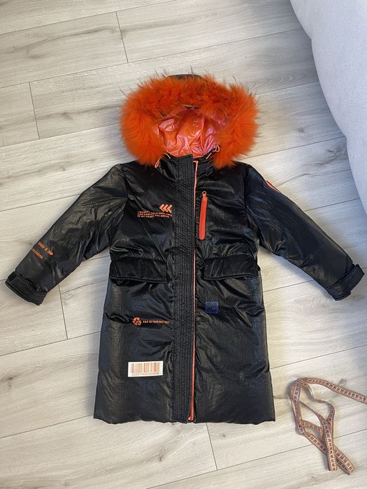 Зимова куртка. Курточка, пуховик, пальто, дитяча 120 см