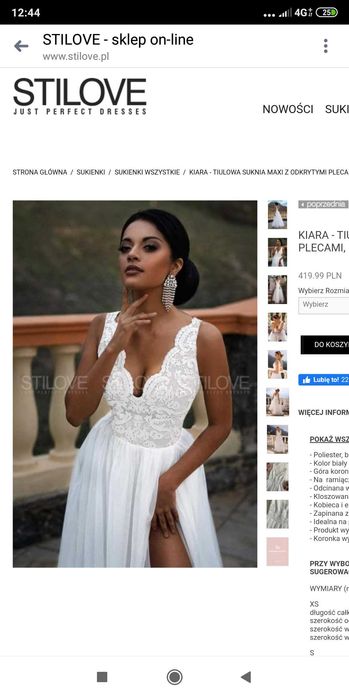 Sukienka ślubna rozmiar 34