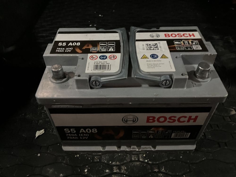 BATERIA BOSCH S5A08 70AH 760A AGM START STOP