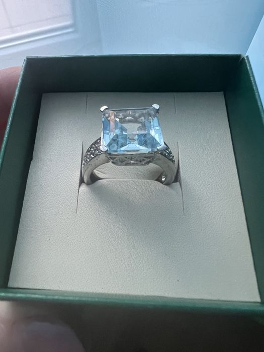 Серебряное кольцо с топазом