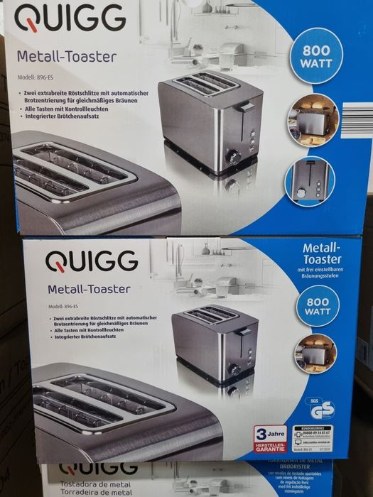 Металевий тостер Quigg,SilverCrest (Німеччина)