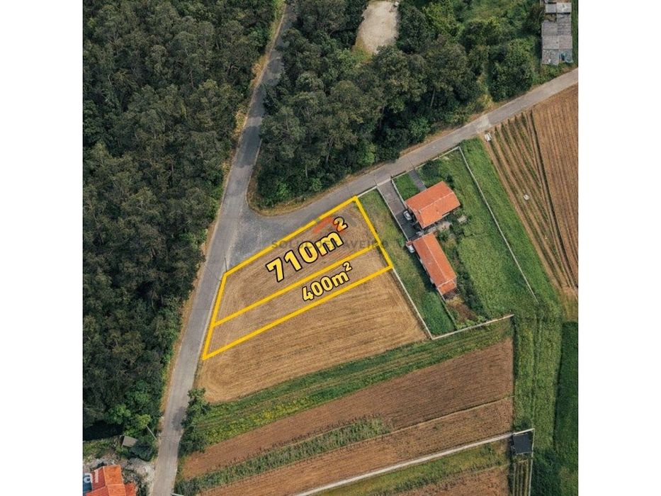 Terreno Urbanizável 710m² - Duas Frentes e Excelente Exposição Solar — Barrô E Aguada De Baixo, Aveiro