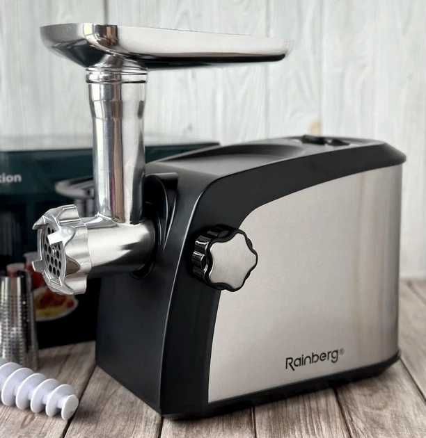 Мясорубка Rainberg  GERMANY + соковыжималка 3 насадки + реверс 3800W