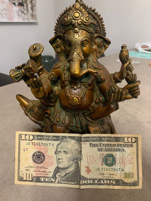 Велика бронзова фігура, статуя Бог Ганеши