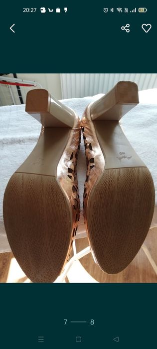 Eleganckie ażurowe buty miedziane Aga 40