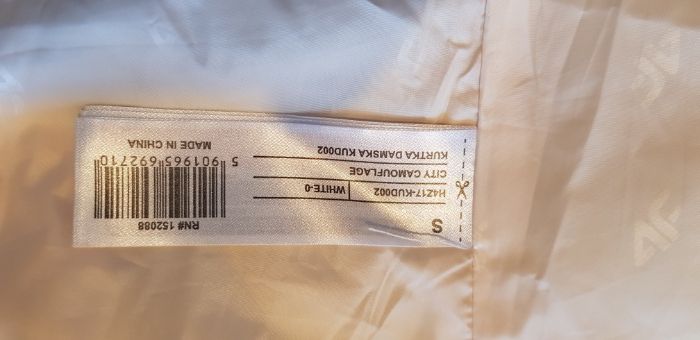 Bezrękawnik damski 4F H4Z17-KUD002 S biały