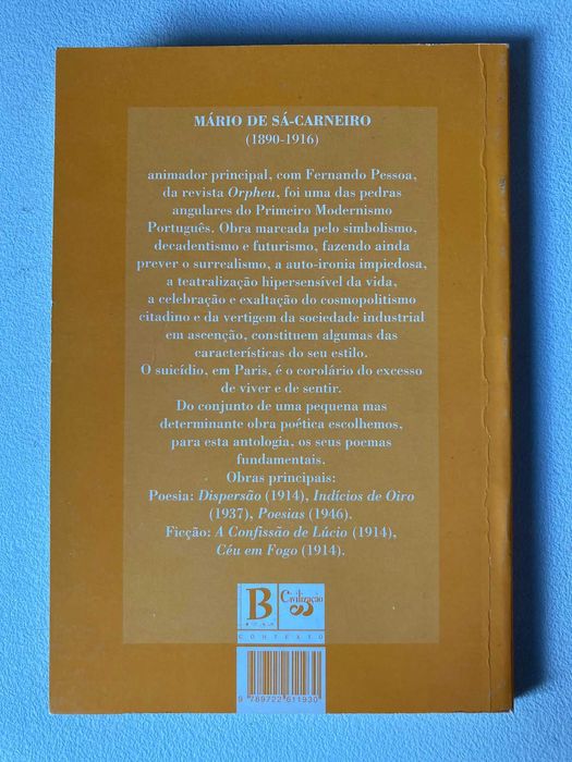 Poemas Escolhidos, de Mário de Sá Carneiro
