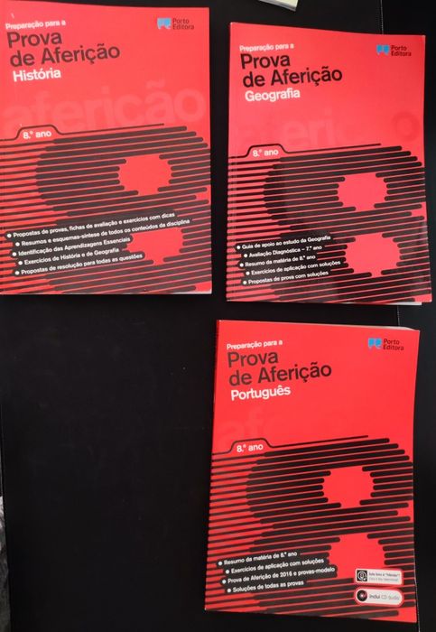 Livros de Preparação para a Prova de Aferição 8°ano