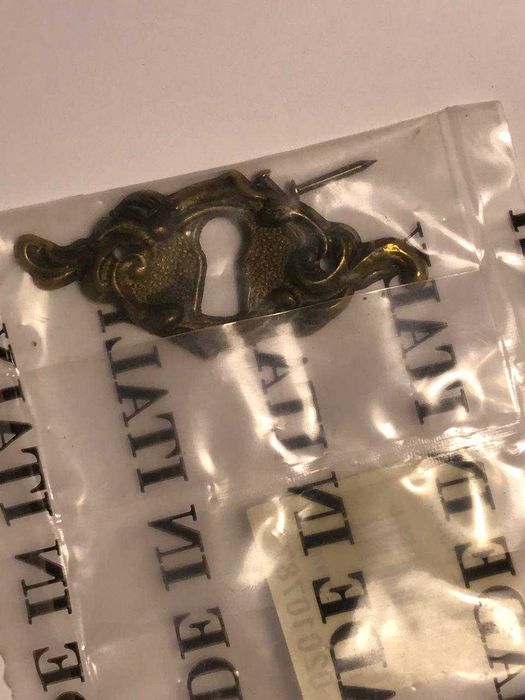 Антична італійська фурнітура для замкової щілини 1970-x 4шт.