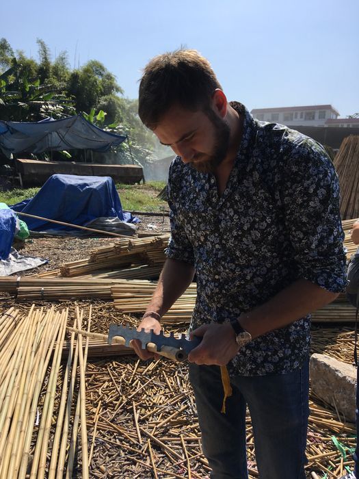 Tyczka bambus - 28/30mm 295cm sadownicza tyczki bambusowe   GRUBE