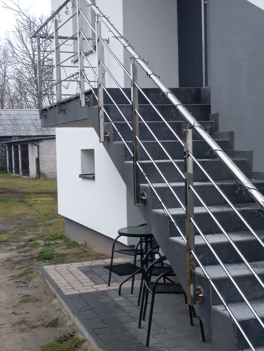 Balustrady nierdzewne szklane bramy schody ogrodzenia