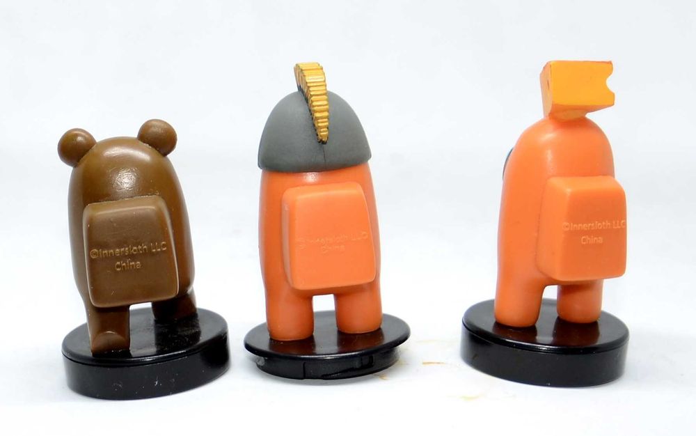 Figurki Among Us stempelki pieczątki zestaw 3 sztuki gra Innersloth
