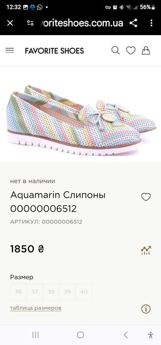 Сліпони aquamarine розмір 41 нові