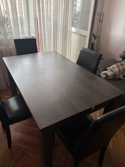Stół do salonu/jadalni + 6 krzeseł