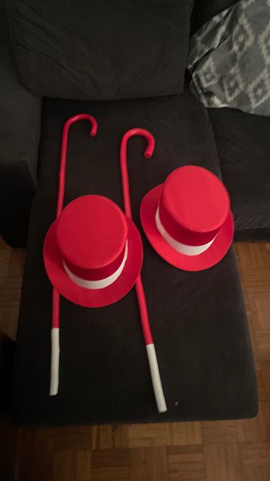 Chapéu e bengala