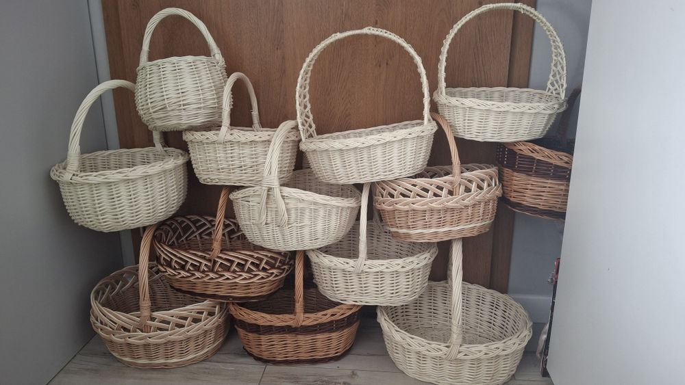 Kosz wielkanocny wiklinowy