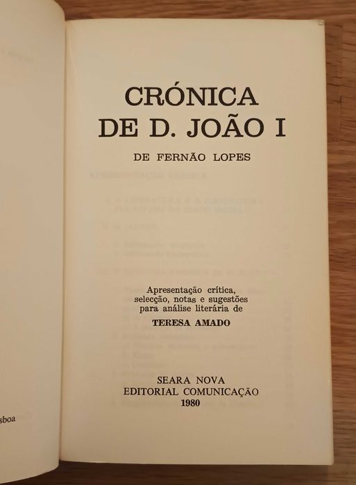 Crónica de D. João I - Fernão Lopes (Apresent. Teresa Amado)