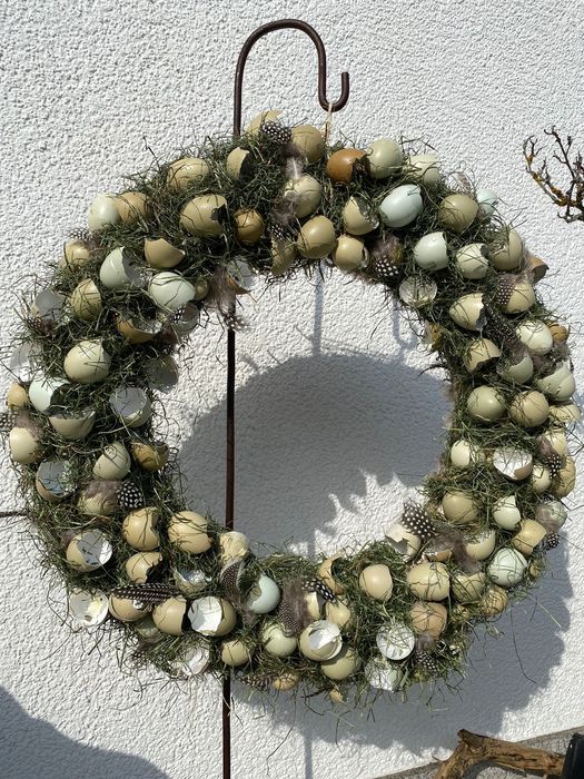 Wianek wielkanocny – rękodzieło (średnica 99 cm)