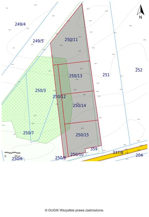 Sprzedam działkę budowlaną w Jeleninie k. Szczecinka.
