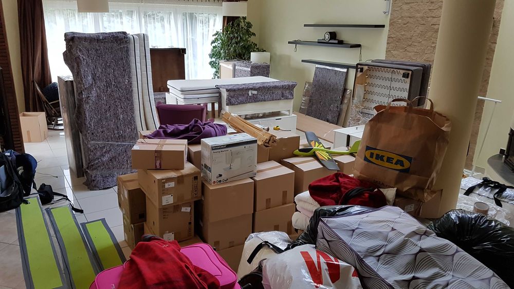 Przeprowadzki Góra Kalwaria Transport mebli rzeczy z noszeniem PL UE