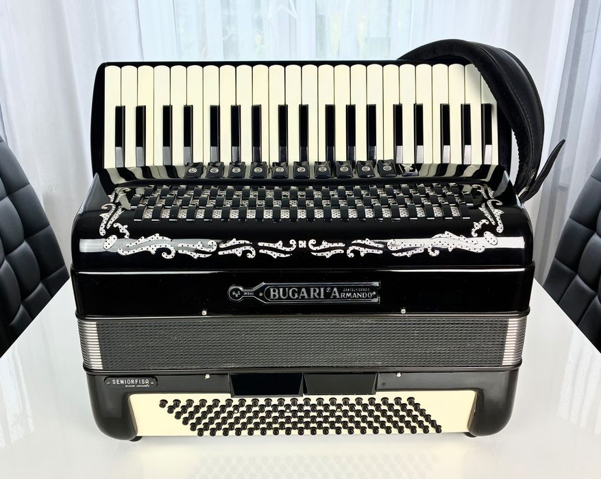 Akordeon włoski Bugari Armando 120/4/5 Musette - stan idealny!