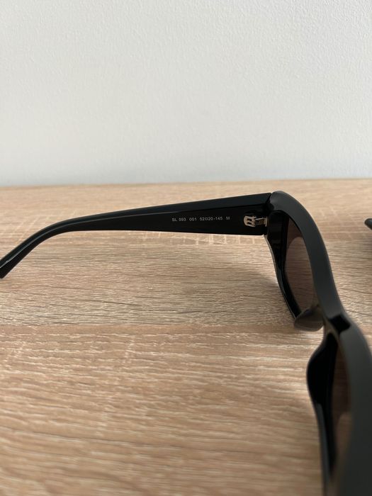 Okulary przeciwsłoneczne Saint Laurent SL 593 sunglasses czarne black