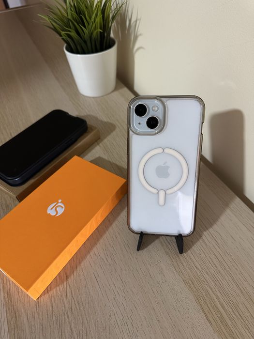 Iphone 15 Plus 128GB + case em couro + película