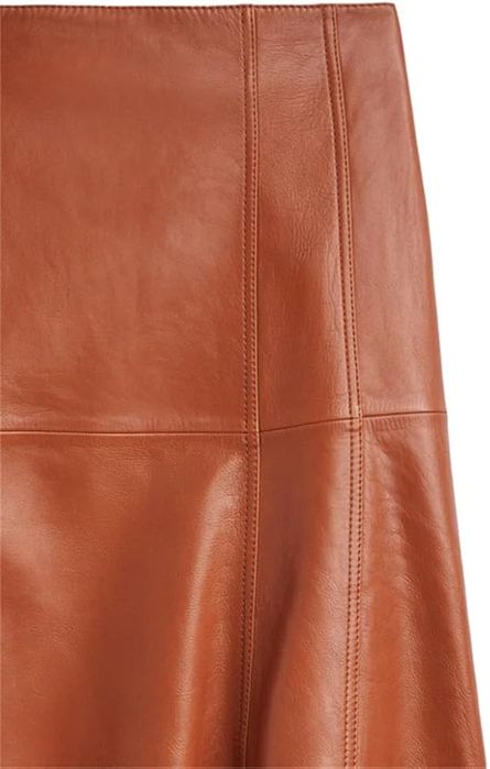 Шкіряна спідниця Massimo Dutti