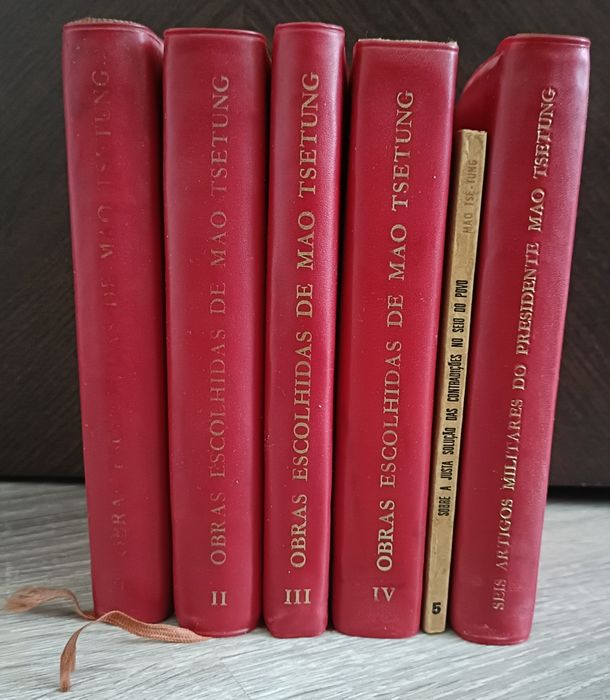 Livro: Obras Escolhidas de Mao Tsetung(Tomos I a IV) e  outras 2 obras