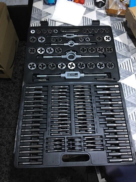 F141 VEVOR KI 110 PCS M2-M18 chave métrica rosqueamento manual