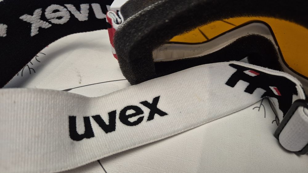 Gogle dziecięce UVEX junior białe