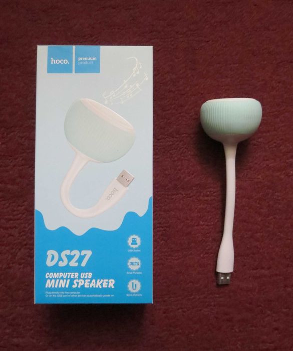 Акустика для ПК, мини колонка Hoco Computer USB Direct plug-in mini speaker DS27