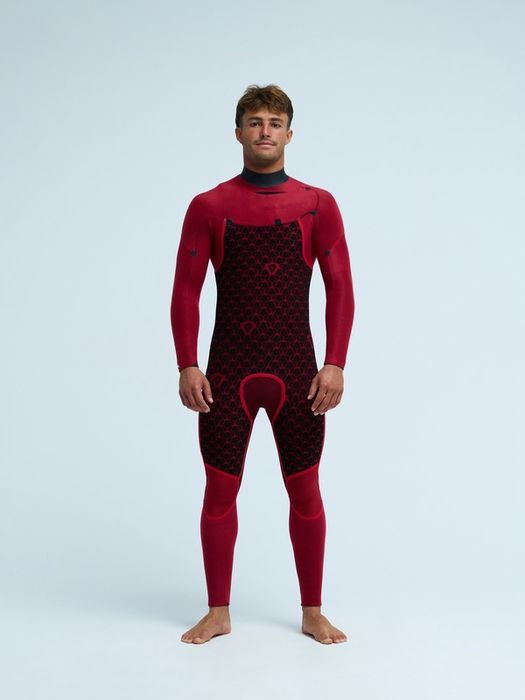 Everyday Sessions 4/3mm Fato de surf com fecho no peito Azul homem