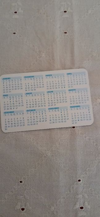 Calendário de bolso de 2024