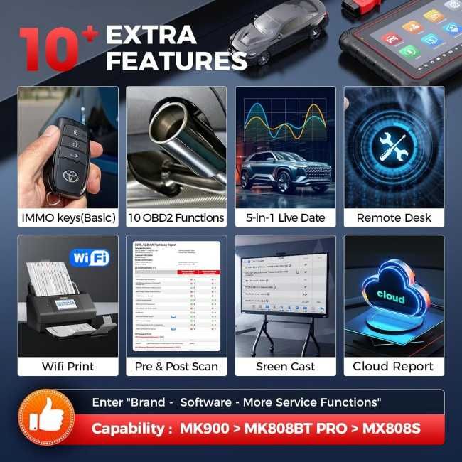 Máq. Diagnóstico Auto Autel MK900 Garantia Oficial Autel modelo 2025