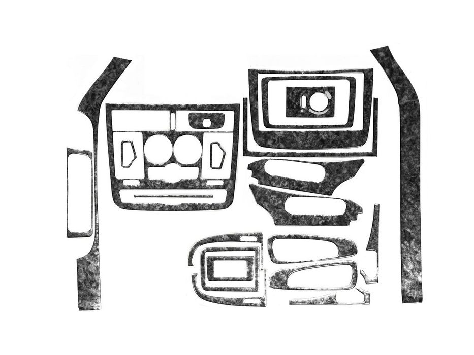 Mercedes Vito W639 2006-2014 Накладки на панель (Meric) Дерево