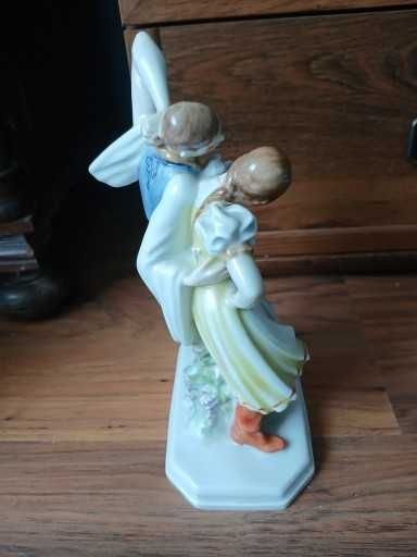Duża figurka porcelanowa tancerzy Herenda