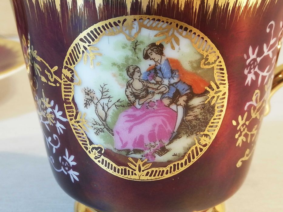 Chávena e pires de chá, Fragonard. Made in Japan